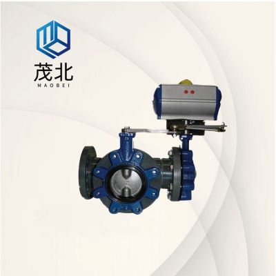 气动三通蝶阀